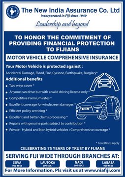 The New India Assurance Fiji Motor Insurance Policy
